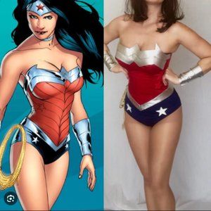 DROP DEAD GORGEOUS WONDER WOMAN COSTUME-B52 COSPLAY